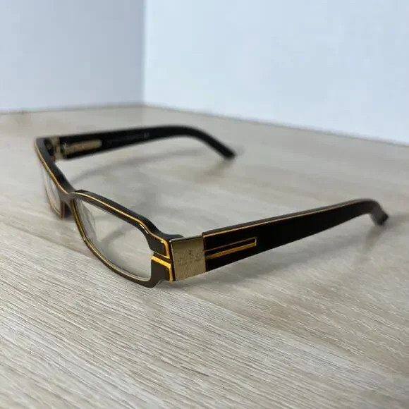 Gucci GG2916 GRN Eyeglasses Brown Orange Frames 50-14-125 - Picture 6 of 11